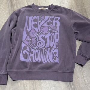 Purple Graphic Sweatshirt